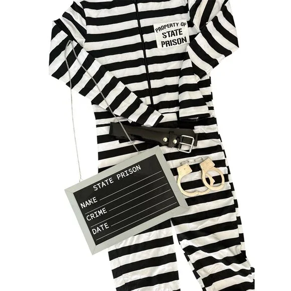 Spirit Halloween Lock-Me-Up Costume Sexy Jailbird Adult M Halloween Party - Picture 4 of 12